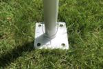 Base plate frame tent fitting